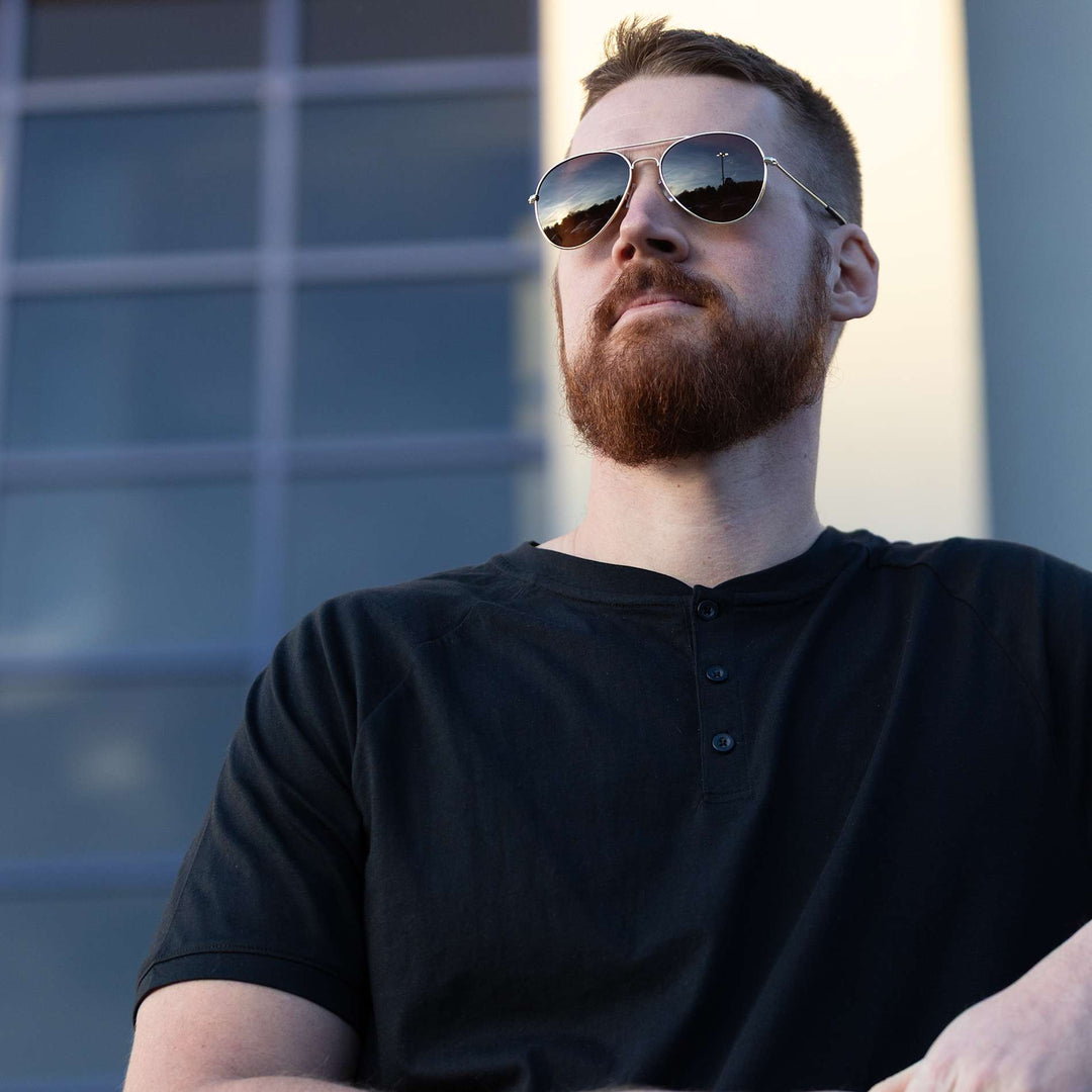 Stunkel Recycled Aviator Sunglasses