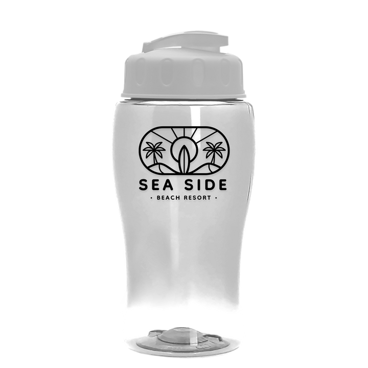 Poly-Pure Jr. - 18 oz. Transparent Bottle with USA Flip