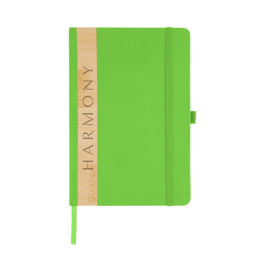 Recycled PU And Bamboo Accent Journal