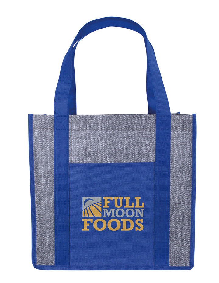 Good Value™ Laminated Heathered Non-Woven Grocery Tote
