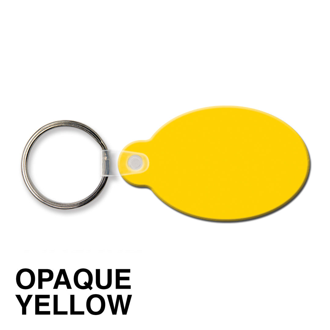 Oval w/Tab Key Tag (Spot Color)