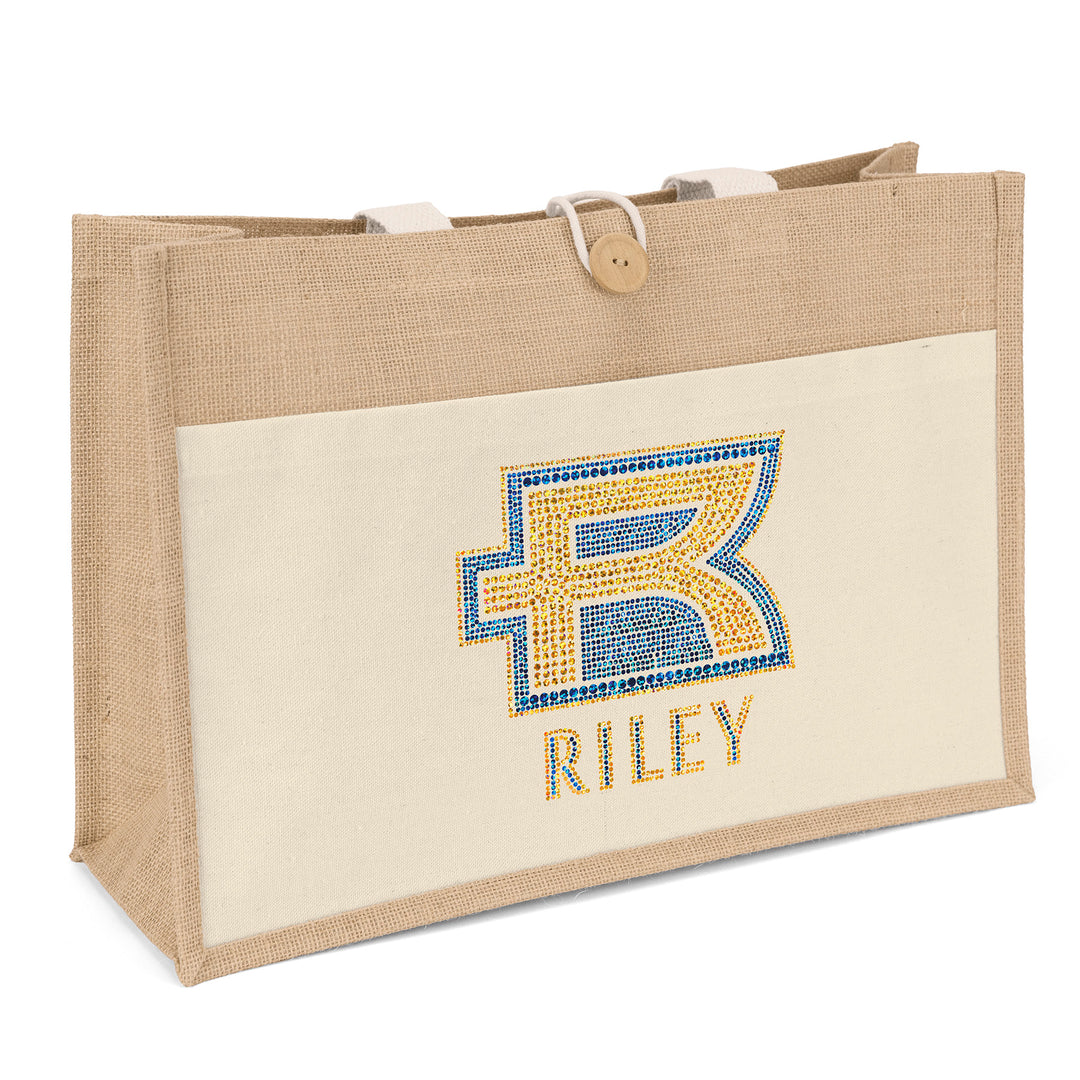 Riley™- Jute Tote - Sparkle