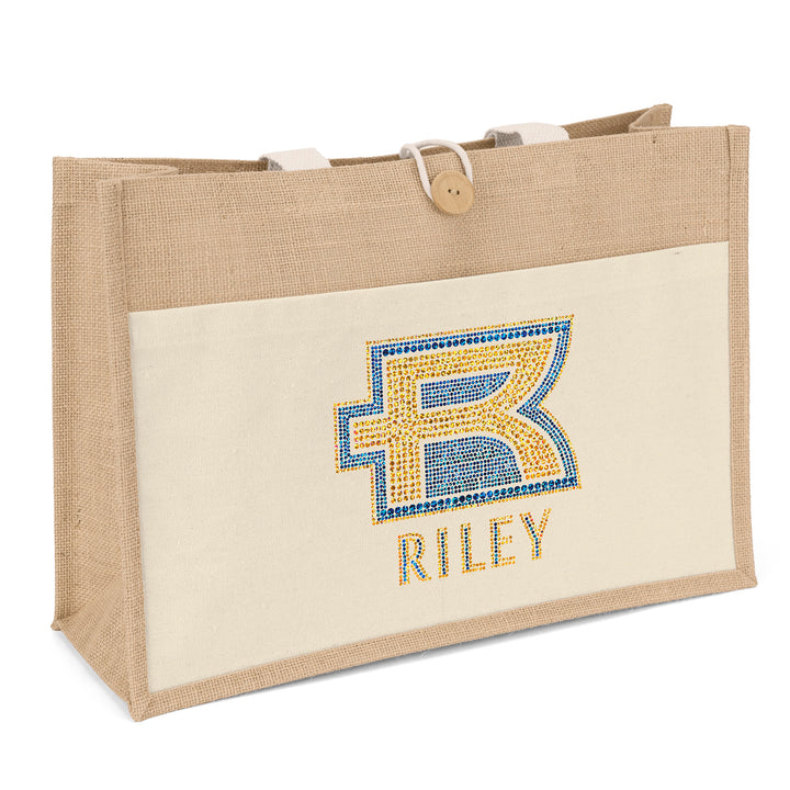 Riley™- Jute Tote - Sparkle