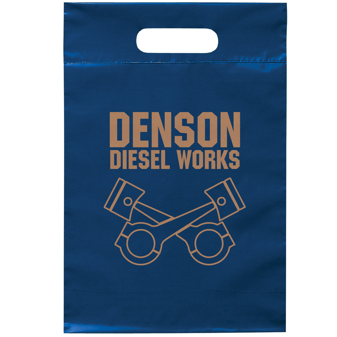 Die Cut Handle Bag - 9 1/2W x 14H - Flexo Ink Print