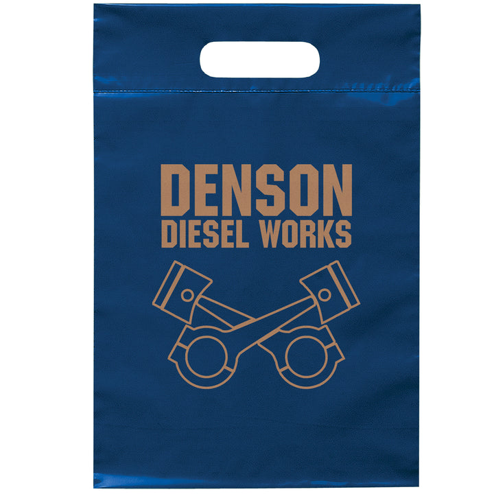 Die Cut Handle Bag - 9 1/2W x 14H - Flexo Ink Print