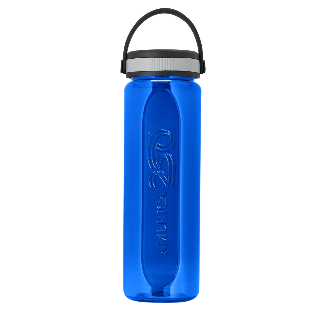 Boss Embossed RPET Bottle with Grip Lid - 26 oz.