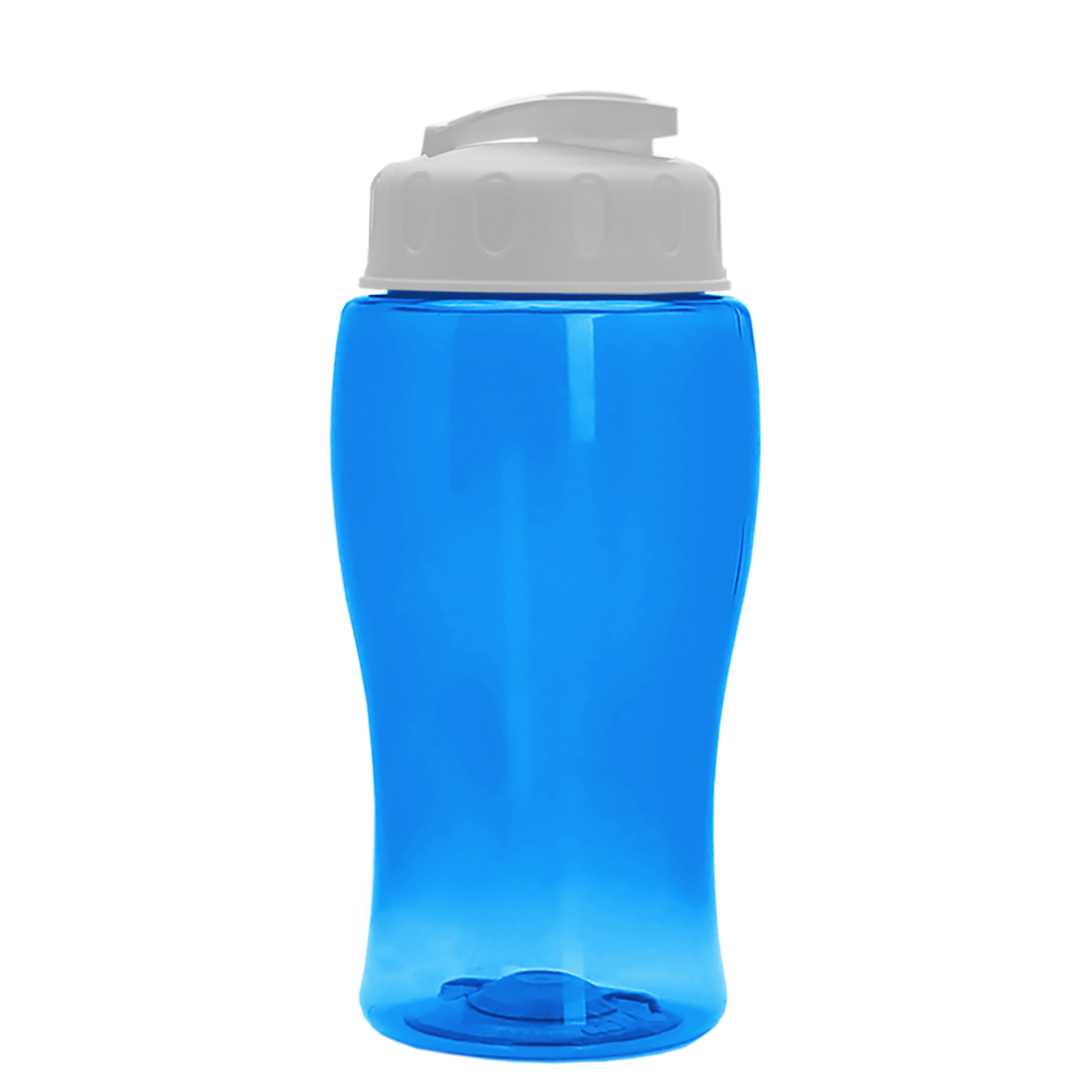 Poly-Pure Jr. - 18 oz. Transparent Bottle with USA Flip