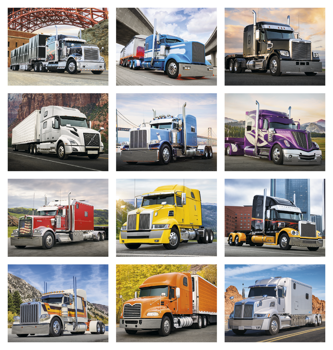 HotLine® Products 18-Wheeler Wall Appointment Calendar - Stapled