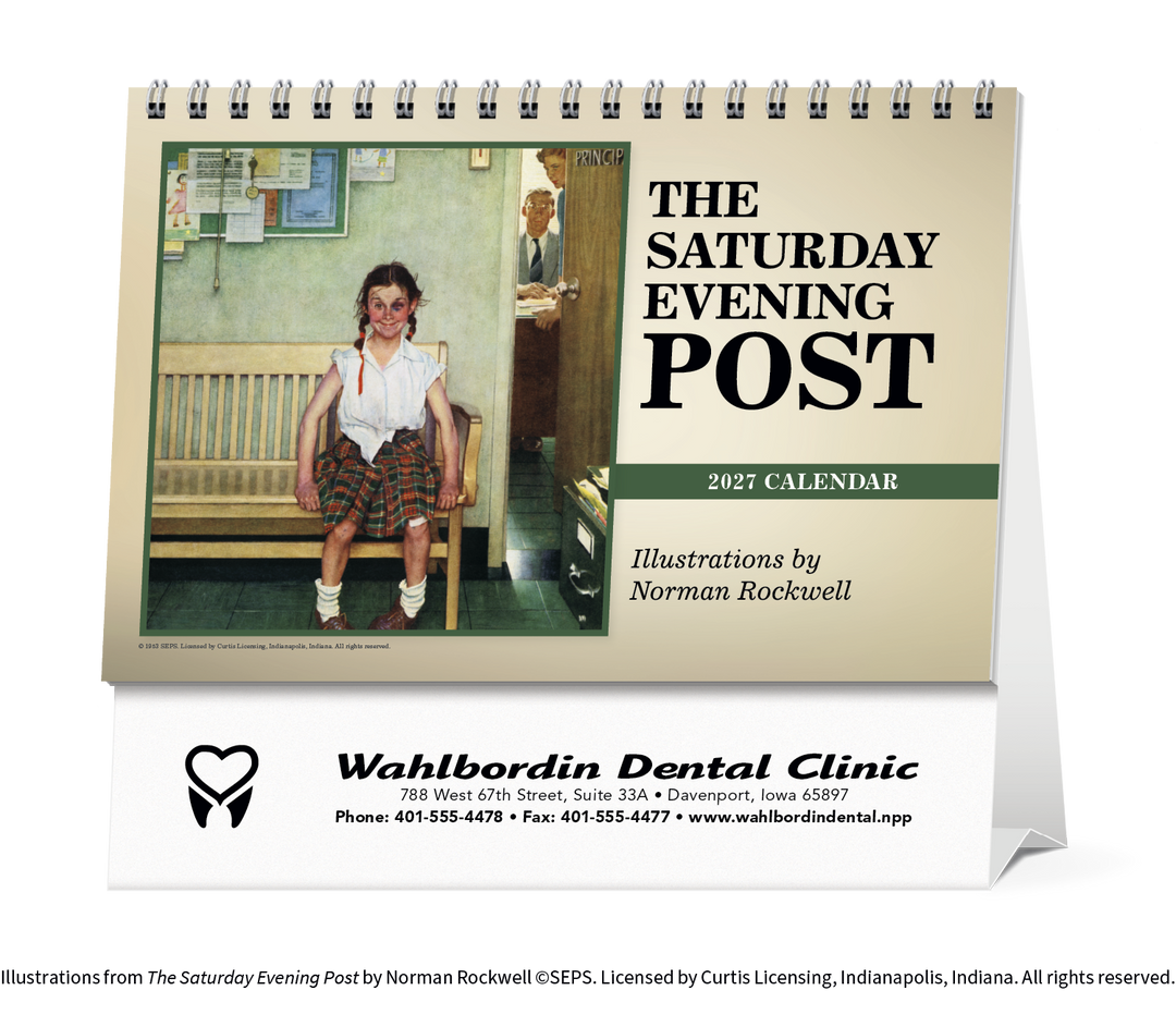 Triumph® Calendars The Saturday Evening Post Large Desk Calendar