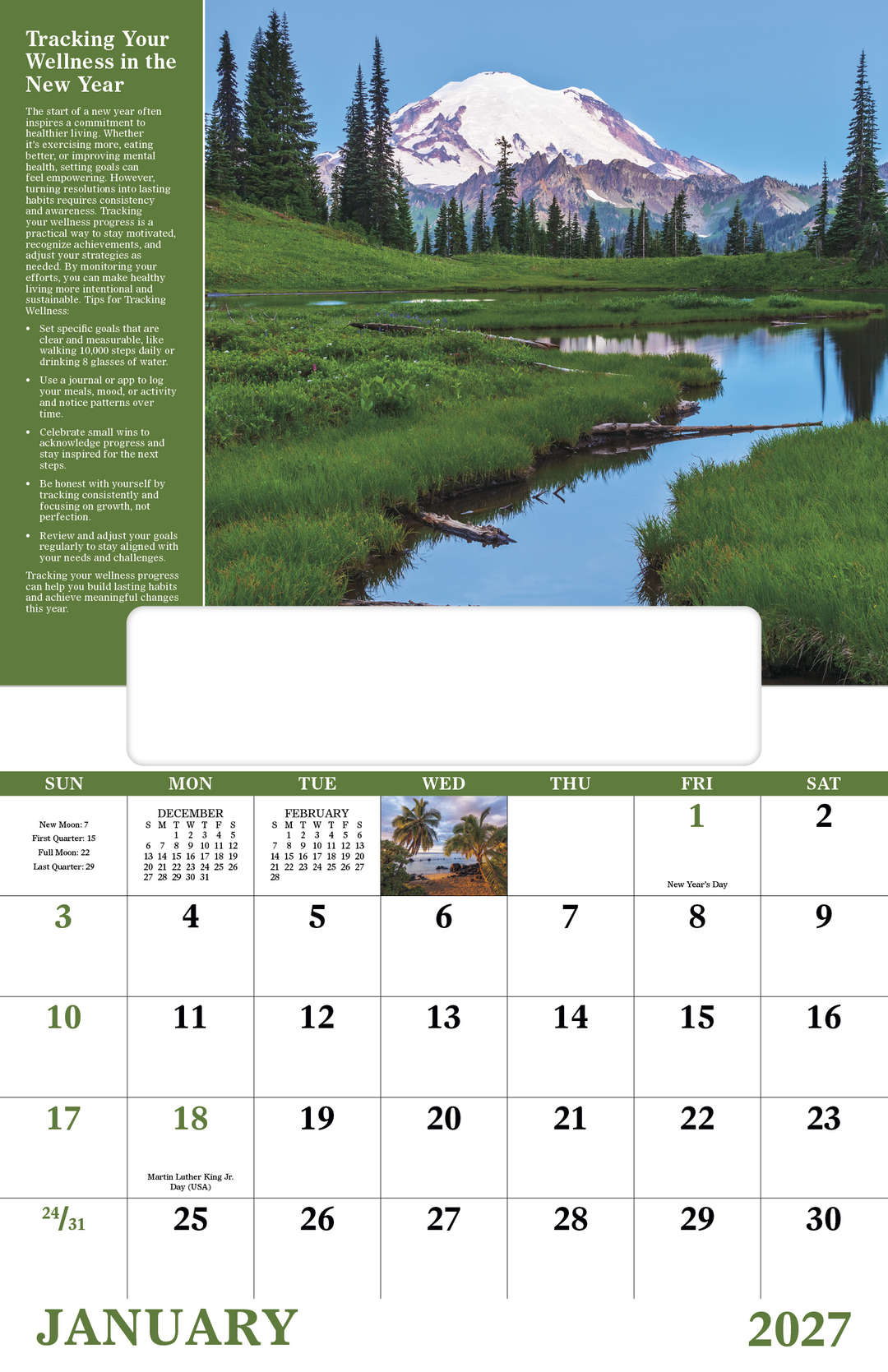 Good Value™ Healthy Living - Window Calendar