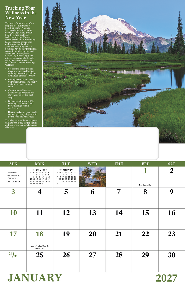 Good Value™ Healthy Living - Window Calendar