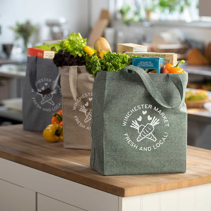 Recycled 5oz Cotton Twill Grocery Tote