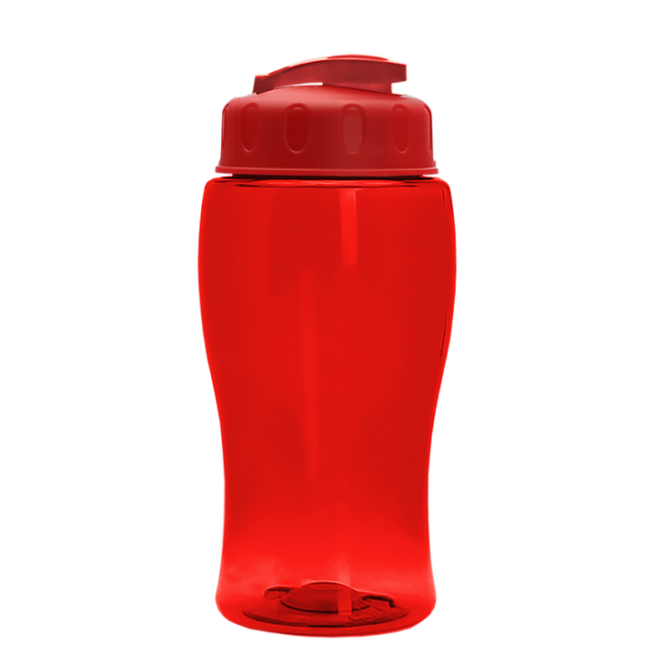 Poly-Pure Jr. - 18 oz. Transparent Bottle with USA Flip