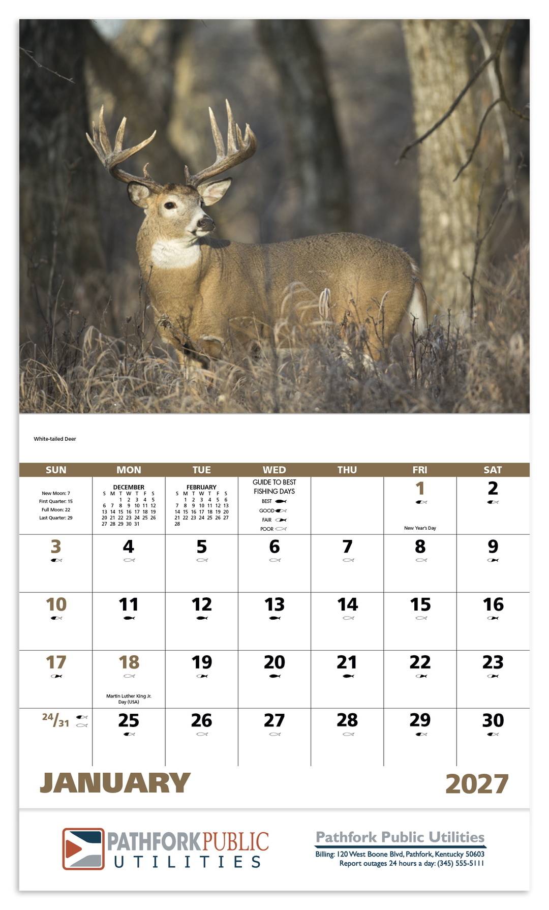 Good Value™ Wildlife Portraits - Stapled Calendar