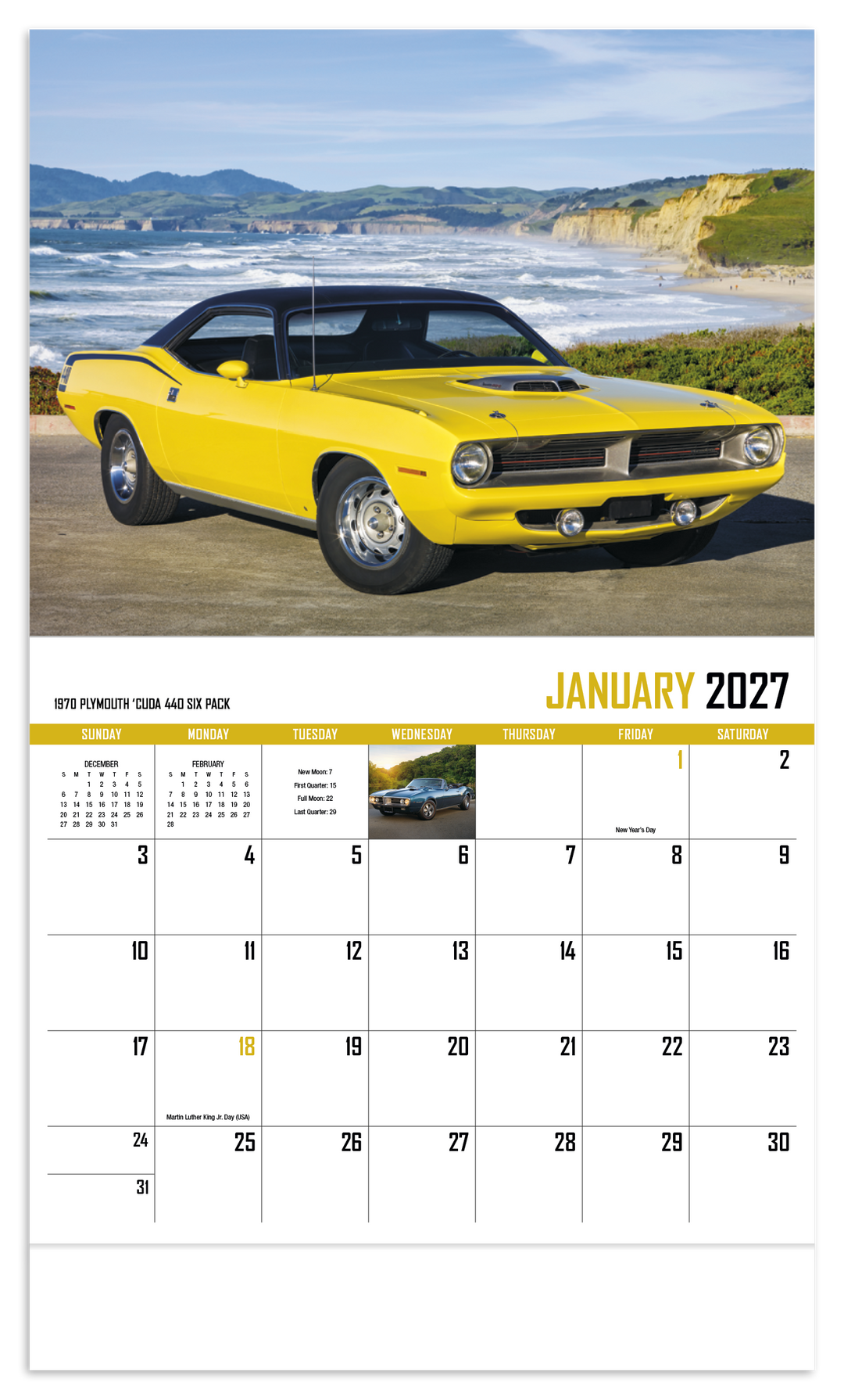 HotLine® Products Street Thunder Appointment Calendar - Stapled