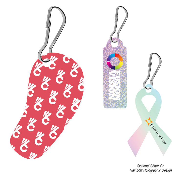 Acrylic Zipper Pull - Custom Shape 4"