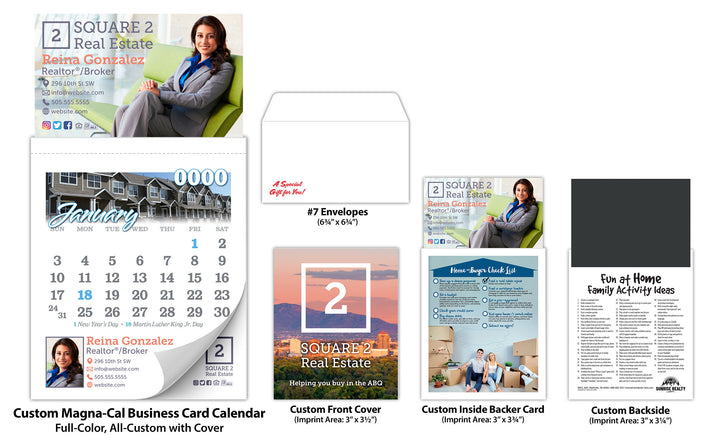 Magna-Cal Business Card Magnet Calendar - Custom 3.5x6.25