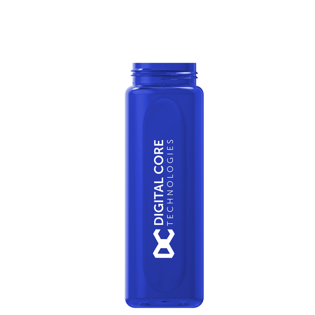 Garyline® Boss Embossed RPET Bottle with Flip-Straw, Swivel Handle Lid - 26 oz.