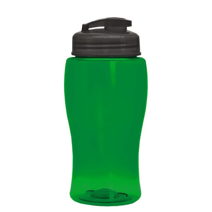 Poly-Pure Jr. - 18 oz. Transparent Bottle with USA Flip