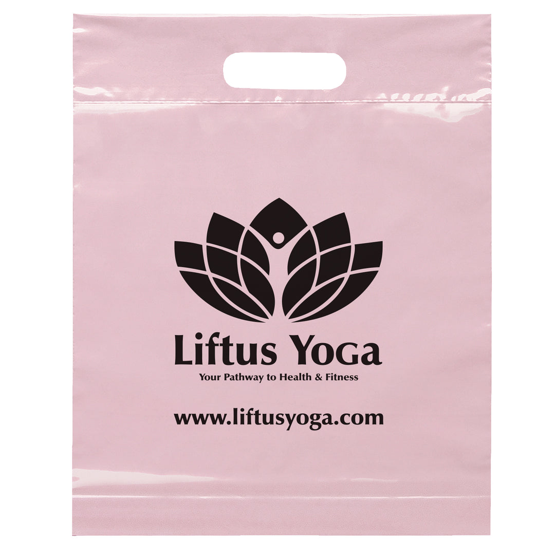 Die Cut Handle Bag - 12W x 15H x 3 - Flexo Ink Print
