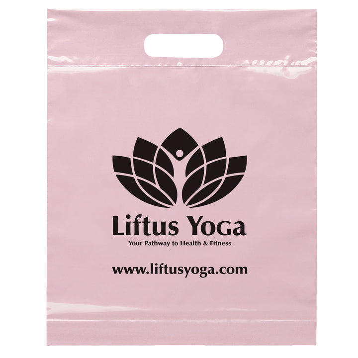 Die Cut Handle Bag - 12W x 15H x 3 - Flexo Ink Print