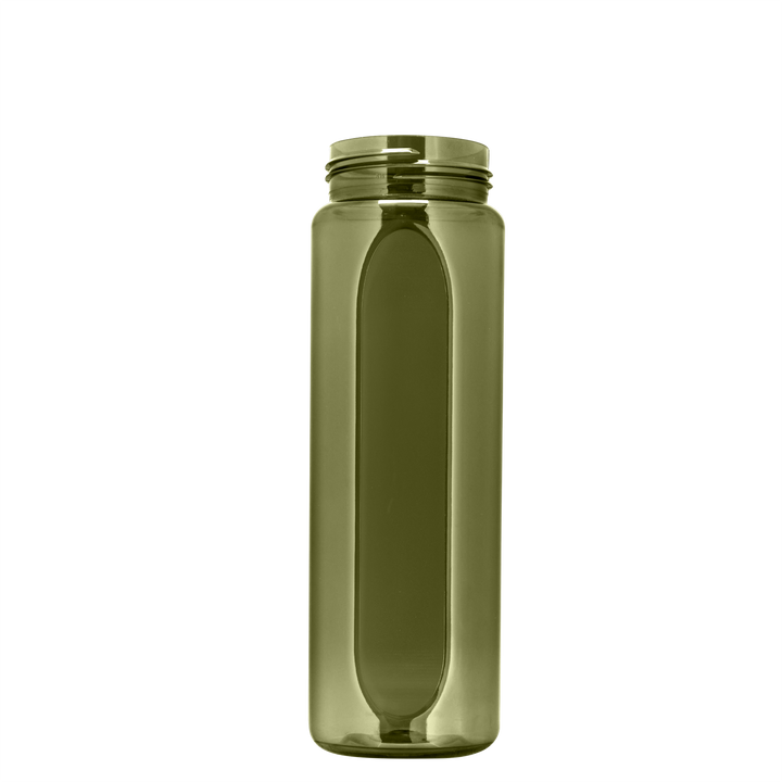 Boss Embossed RPET Bottle with Tethered Lid - 26 oz.