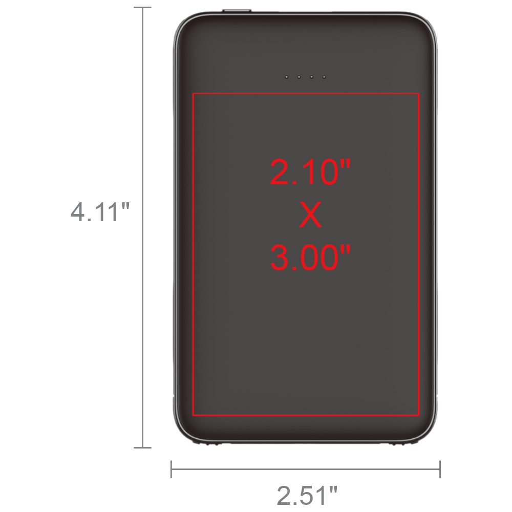 Hermosa 2.1A Output 5000mAh Card Shape Power Bank