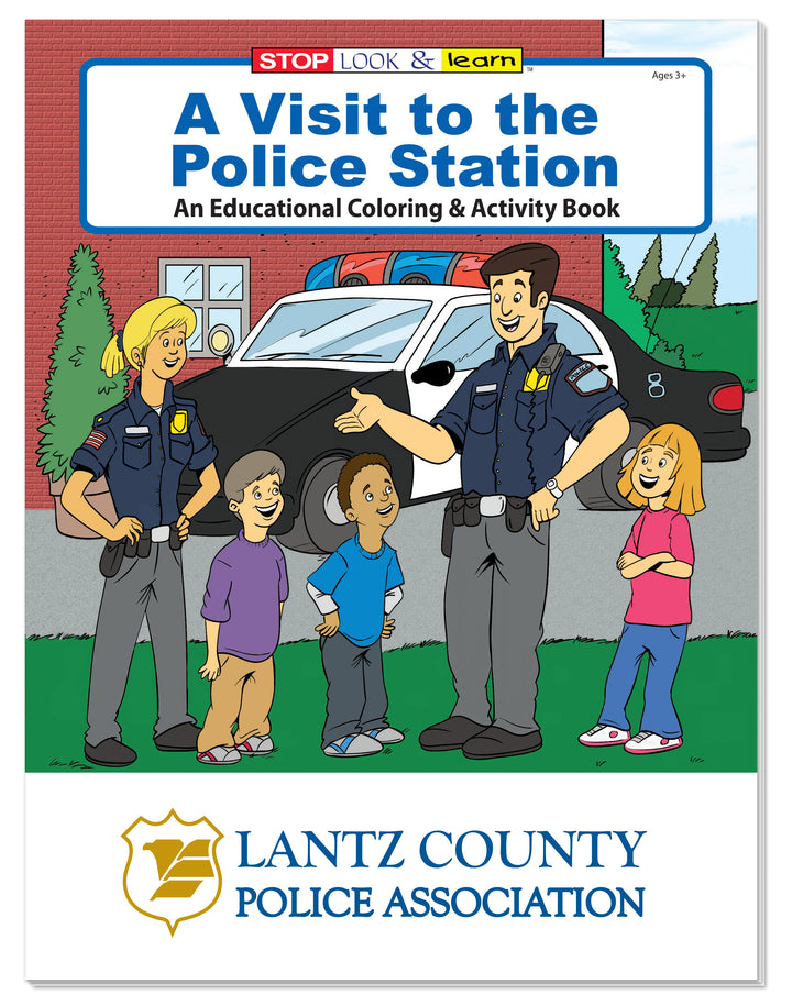 Coloring Book: A Visit to the Police Station