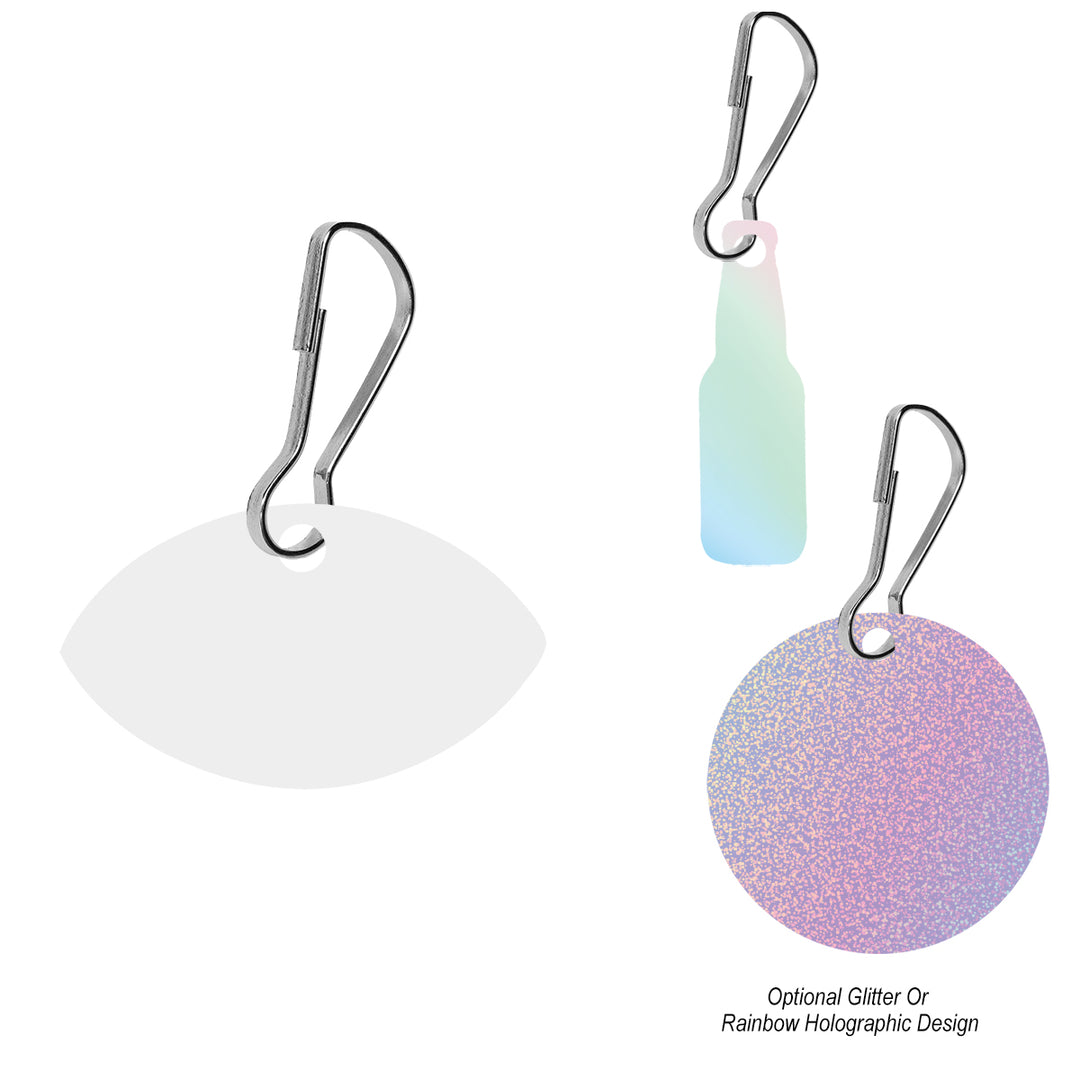 Acrylic Zipper Pull - Custom Shape 2"