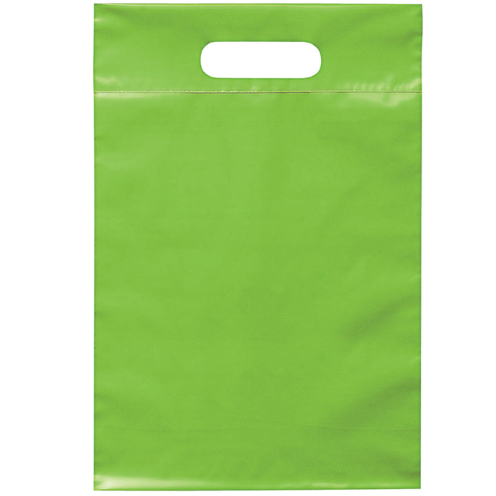 Die Cut Handle Bag - 9 1/2W x 14H - Flexo Ink Print