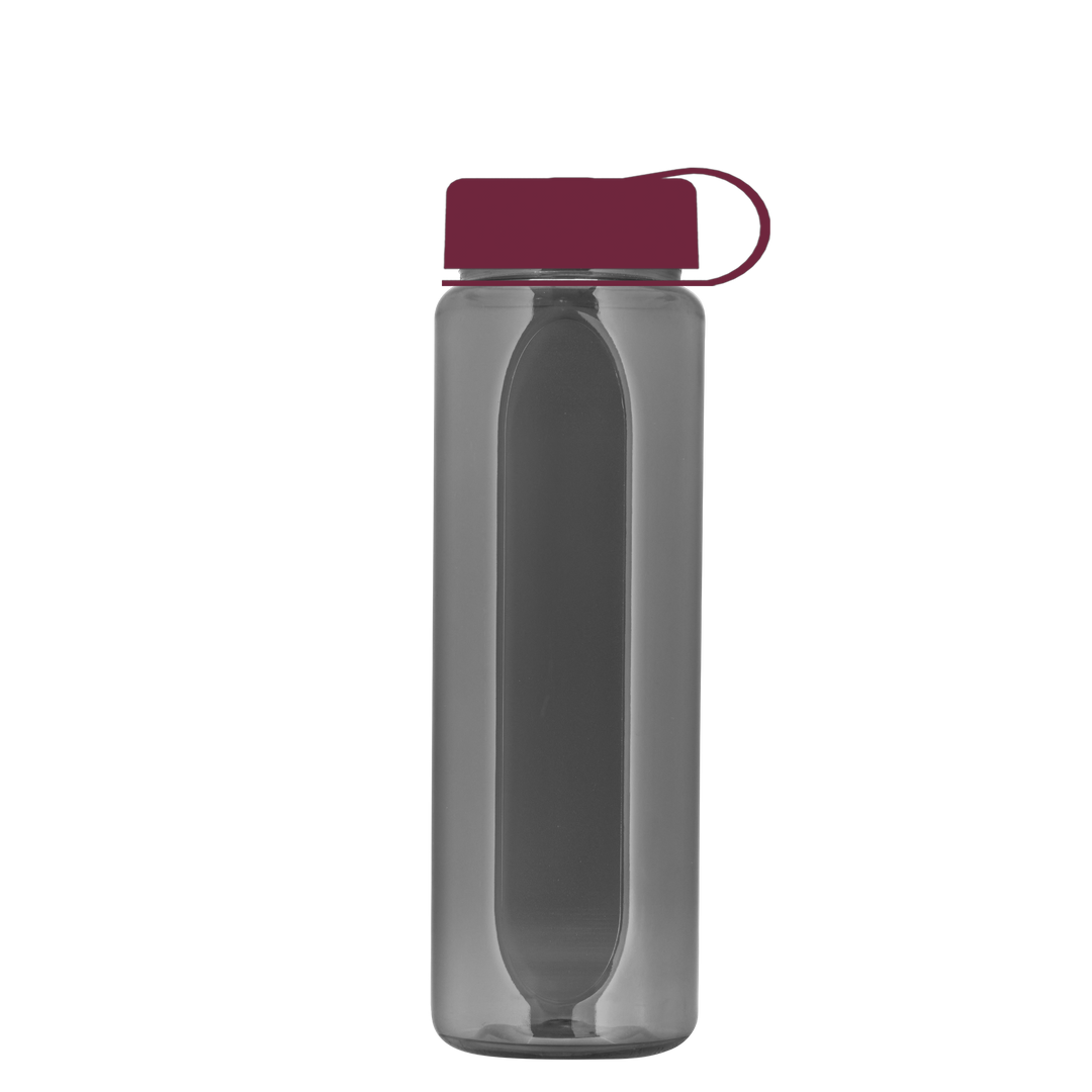 Boss Embossed RPET Bottle with Tethered Lid - 26 oz.