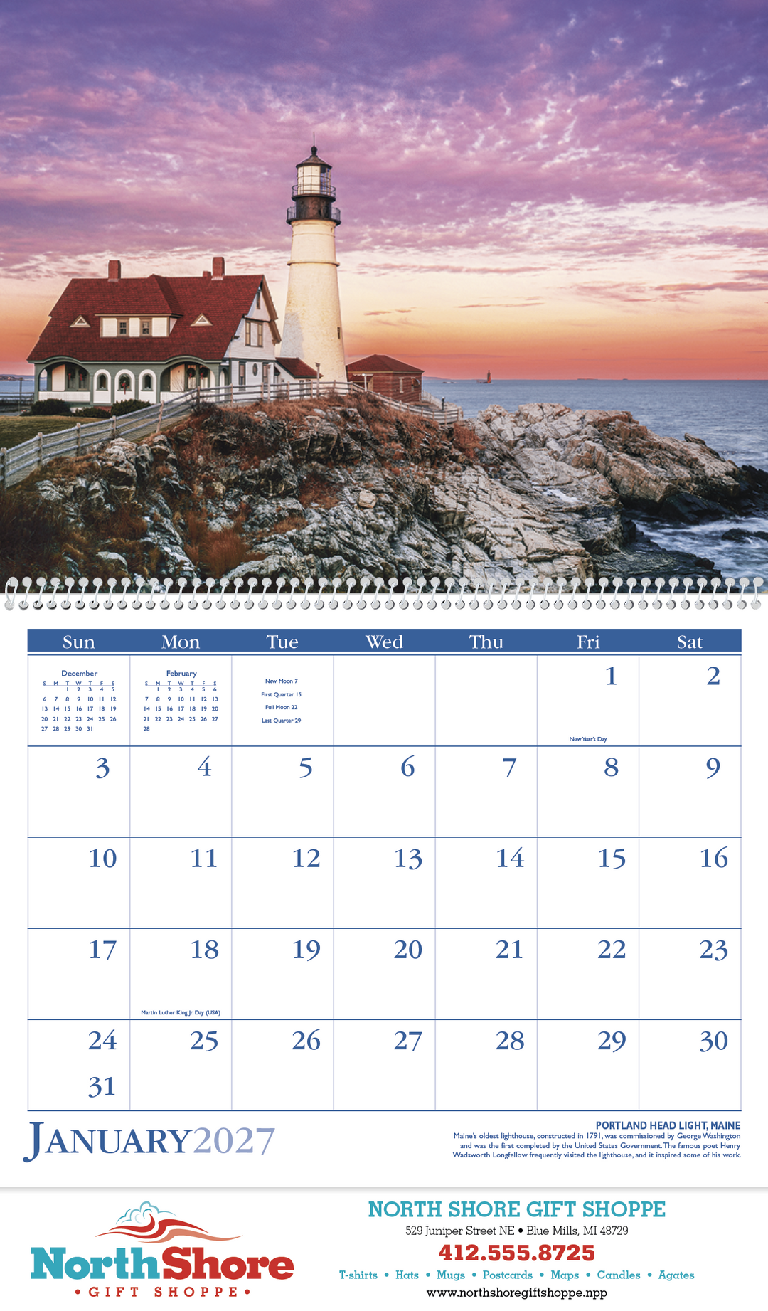 Triumph® Calendars Lighthouses Calendar