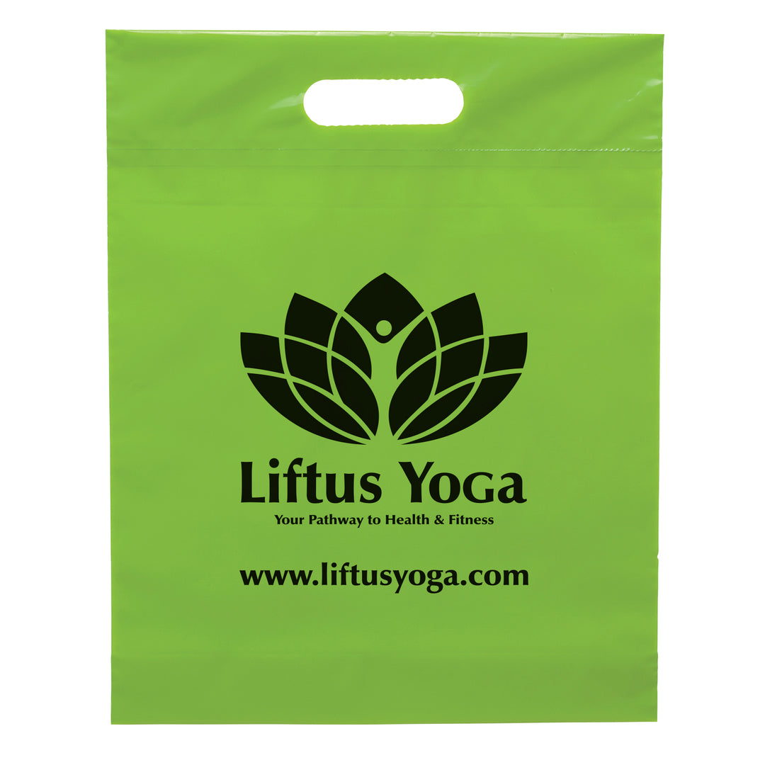 Die Cut Handle Bag - 12W x 15H x 3 - Flexo Ink Print