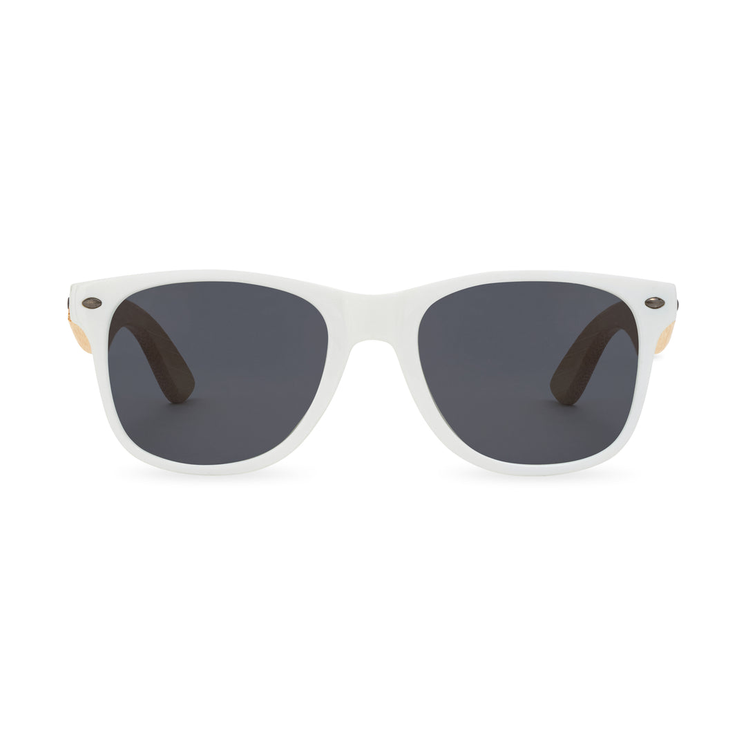CapeShades Recycled Bamboo Sunglasses White Frame