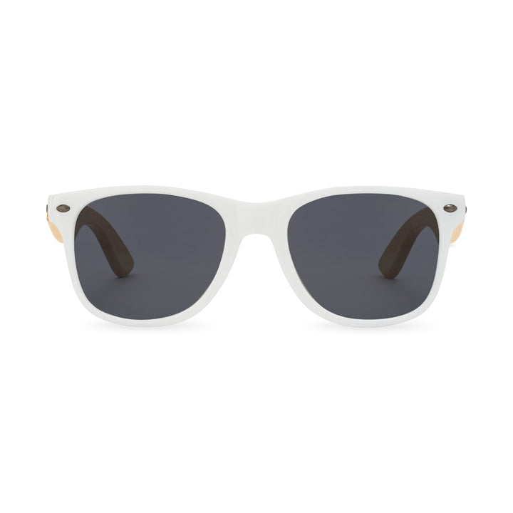 CapeShades Recycled Bamboo Sunglasses White Frame