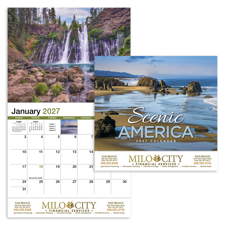 HotLine® Products Scenic America® Appointment Calendar - Stapled
