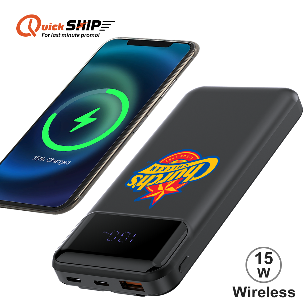 Santa Ana Digital Display Wireless Power Bank PD 15W