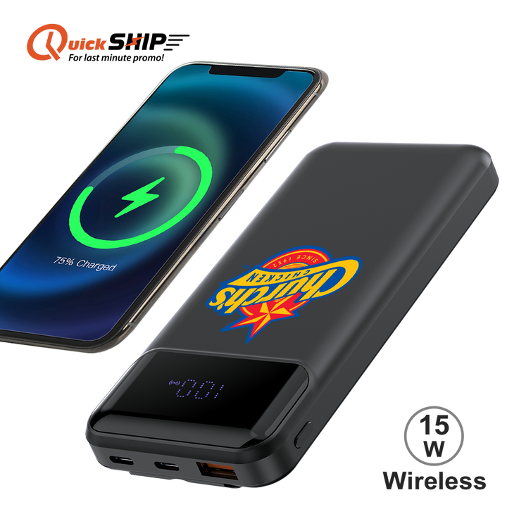 Santa Ana Digital Display Wireless Power Bank PD 15W