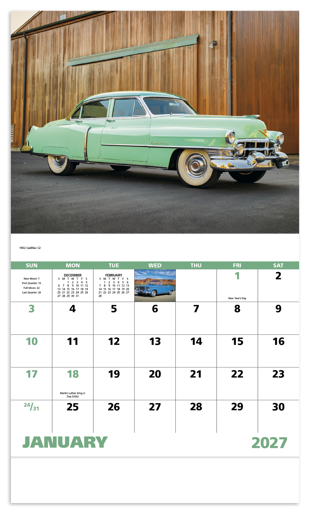Good Value™ Classic Autos - Stapled Calendar