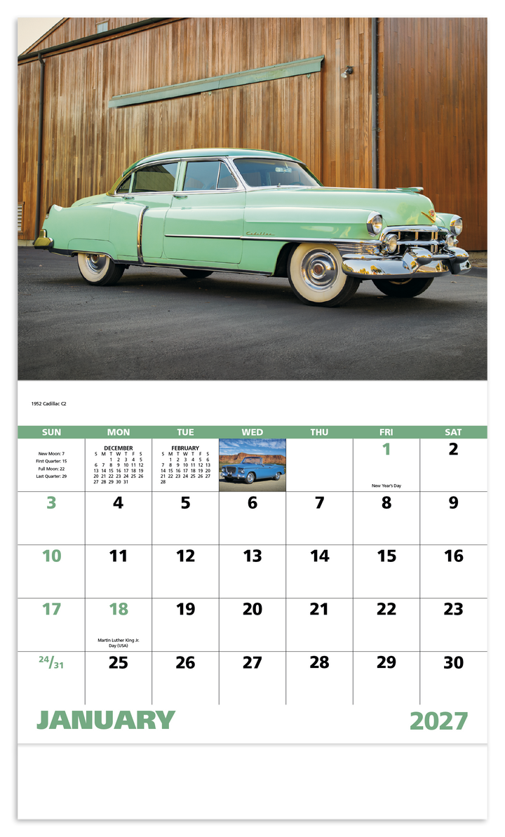 Good Value™ Classic Autos - Stapled Calendar