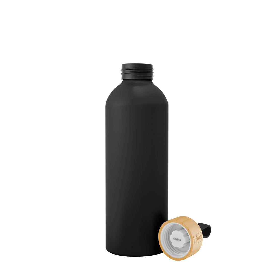 25 Oz. Blaire Recycled Aluminum Bottle With Bamboo Lid And Carry Handle