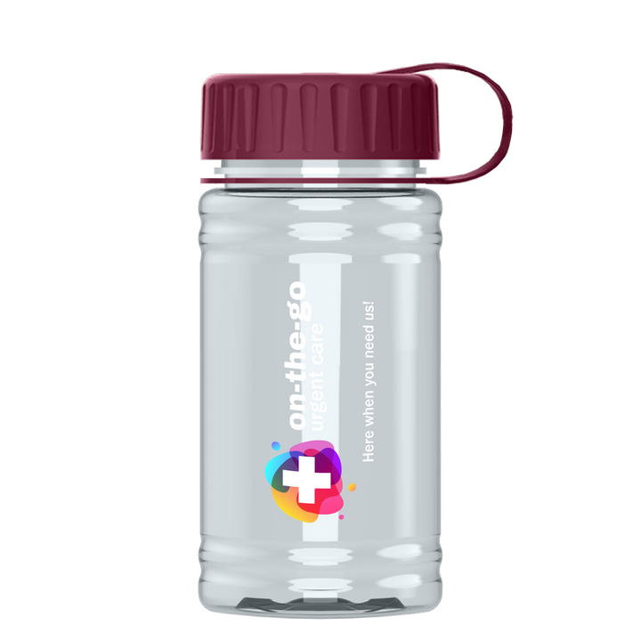 Mini RPET Bottle with Tethered Lid - 16 oz.