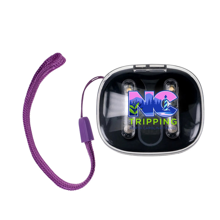 Light Up Display Lanyard Bluetooth Earbuds