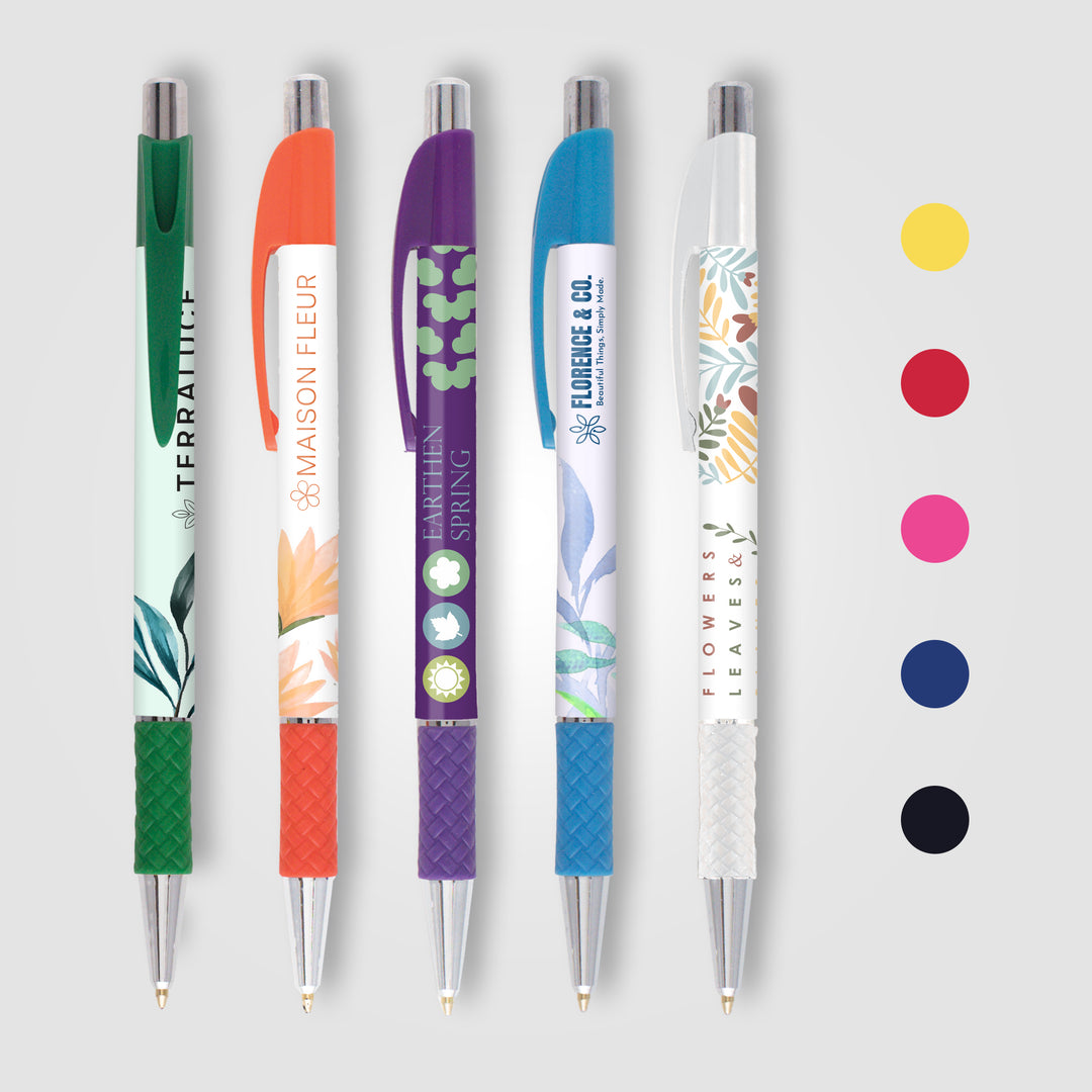 Elite Slim Chrome Basket Weave Pen
