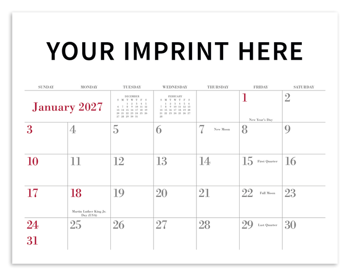 Triumph® Calendars Small Quantity Custom - Spiral Calendar