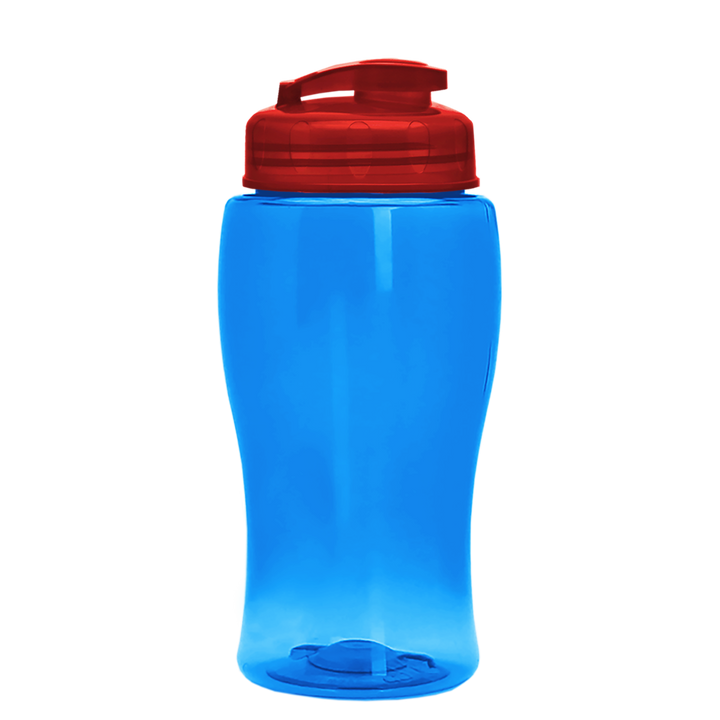 Poly-Pure Jr. - 18 oz. Transparent Bottle with USA Flip