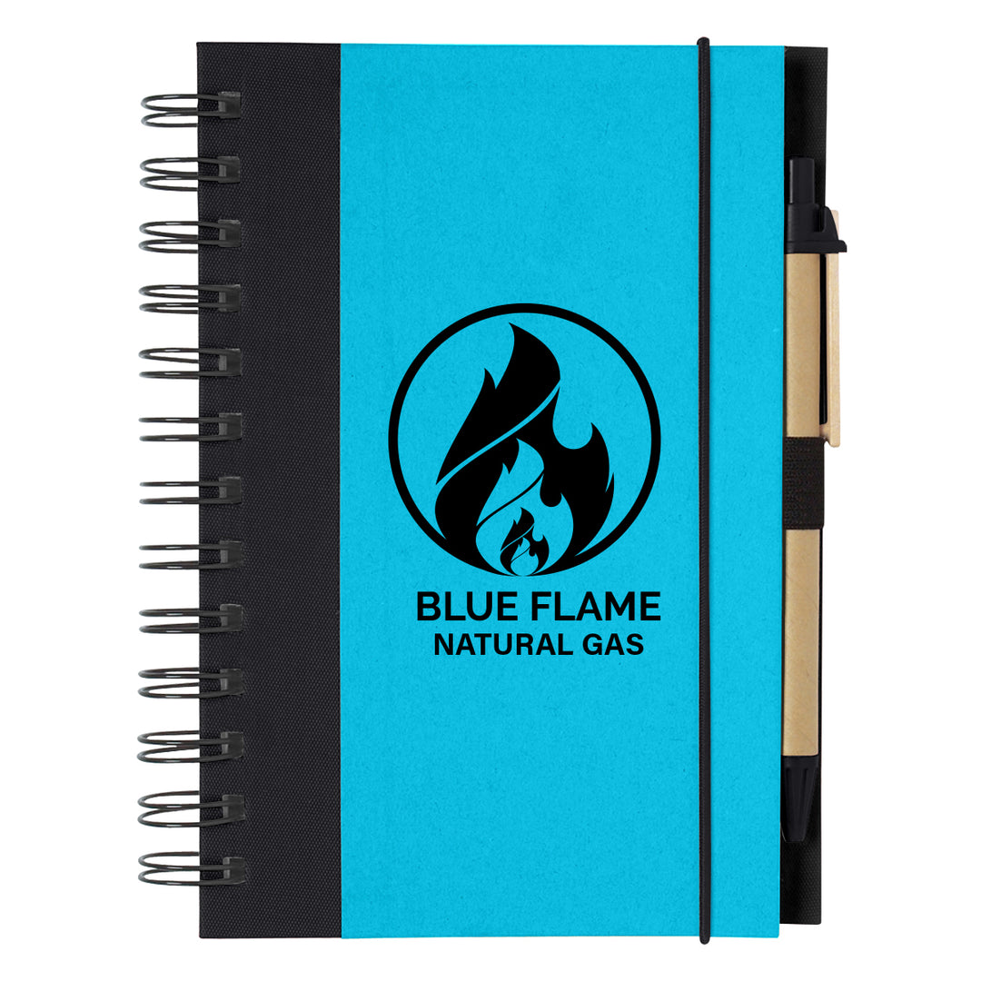 ECO-INSPIRED SPIRAL NOTEBOOK & PEN