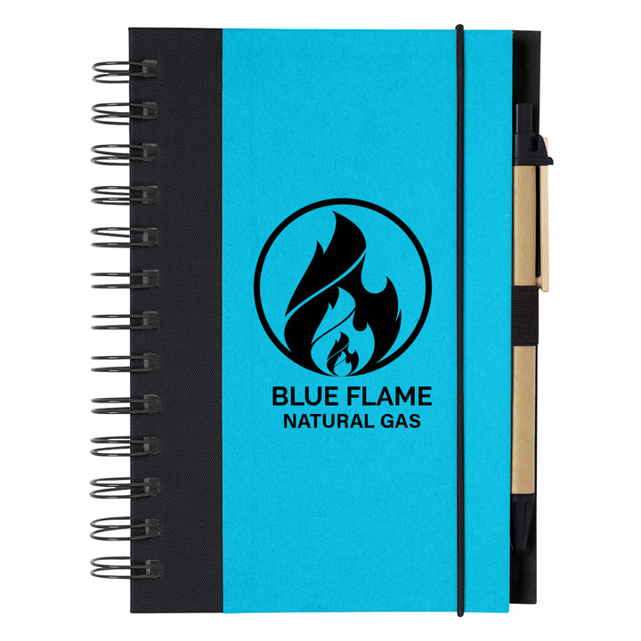 ECO-INSPIRED SPIRAL NOTEBOOK & PEN