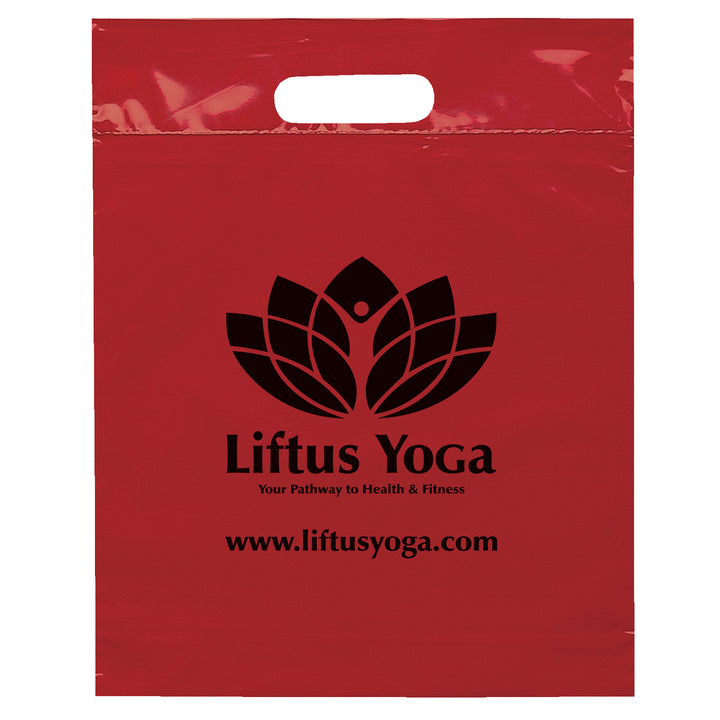 Die Cut Handle Bag - 12W x 15H x 3 - Flexo Ink Print
