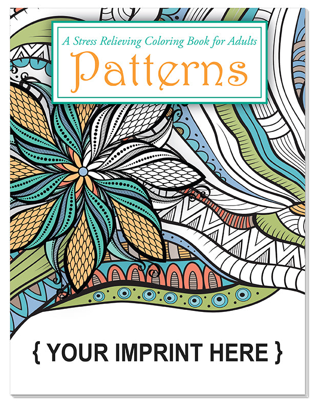 ADULT COLORING BOOK  Patterns Stress Relieving Coloring Book for